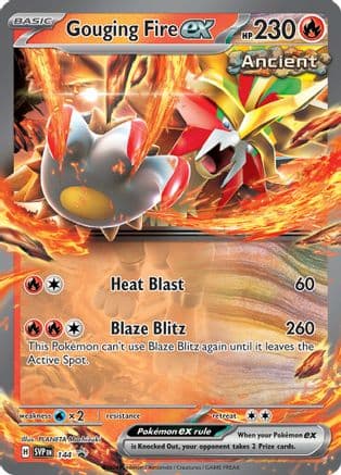 Gouging Fire ex 144- SV Scarlet & Violet Promo Cards Holofoil