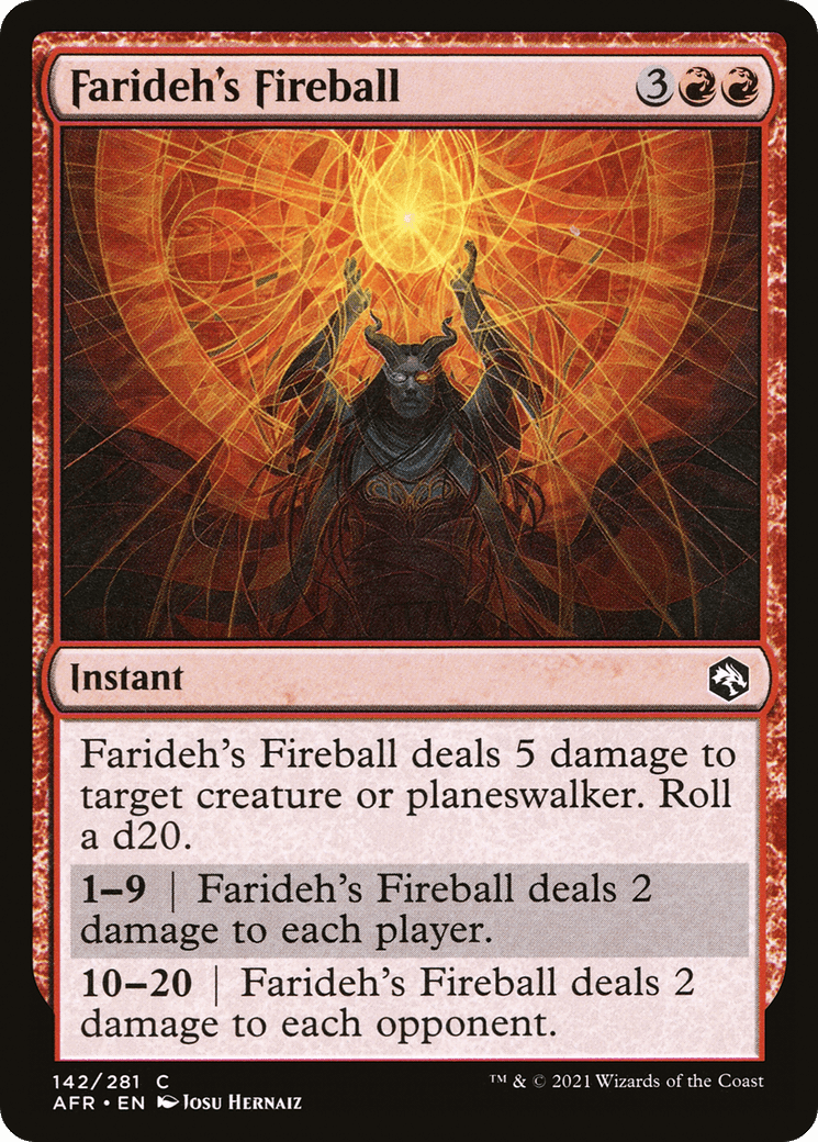 Farideh's Fireball [Dungeons & Dragons: Adventures in the Forgotten Realms] Foil
