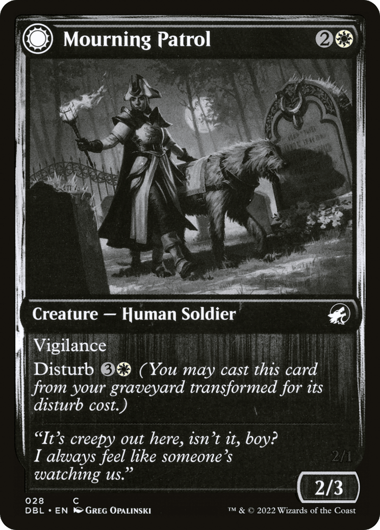 Mourning Patrol // Morning Apparition [Innistrad: Double Feature] Foil