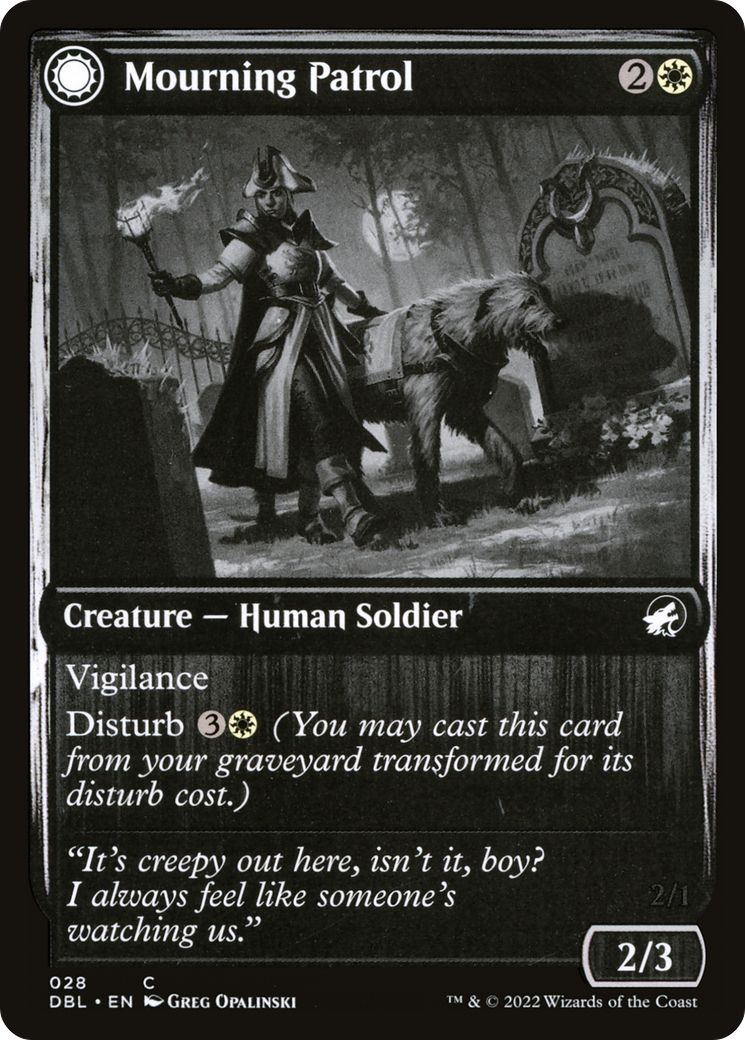 Mourning Patrol // Morning Apparition [Innistrad: Double Feature] Foil