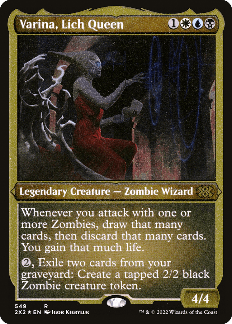 Varina, Lich Queen (Foil Etched) |  Foil (549) [Double Masters 2022]
