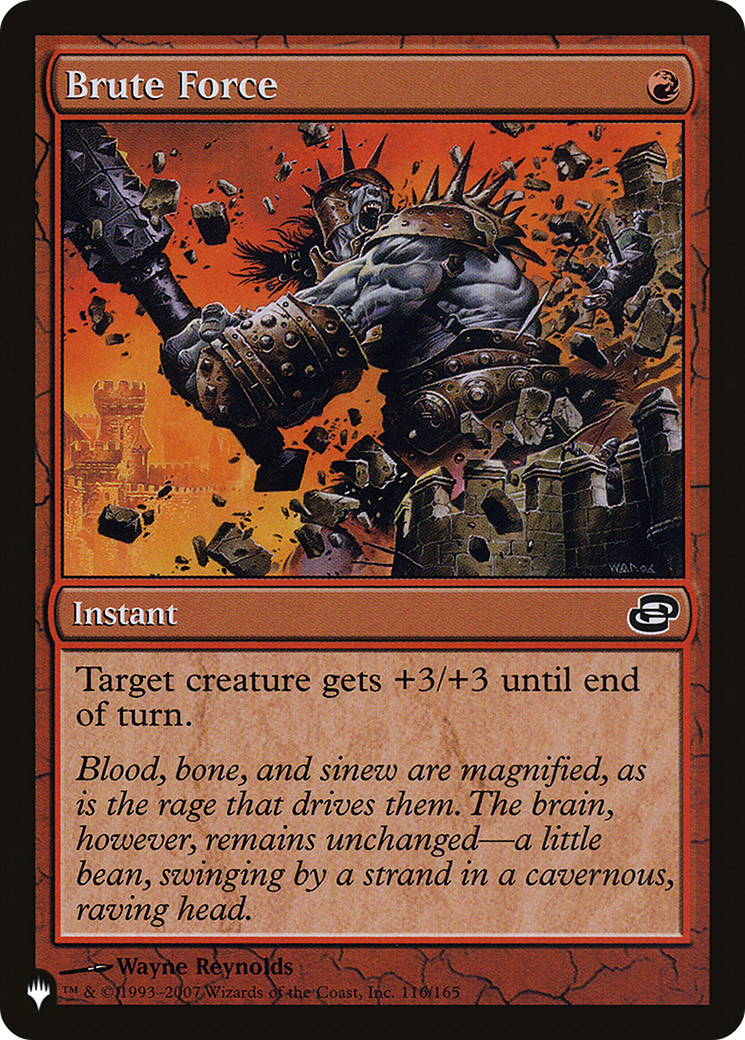Brute Force |  (PLC-116) [The List]