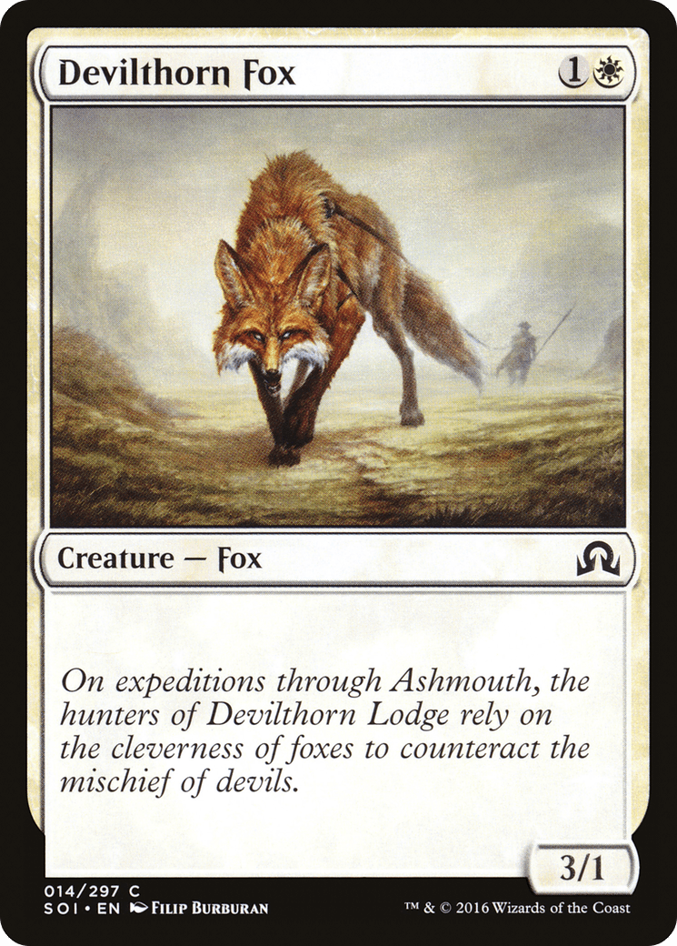 Devilthorn Fox [Shadows over Innistrad] Foil