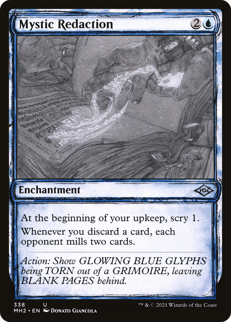 Mystic Redaction (MH2-338) - Modern Horizons 2: (Showcase) Foil