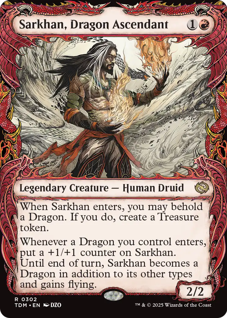Sarkhan, Dragon Ascendant (0302) (Showcase) (302) [Tarkir: Dragonstorm]