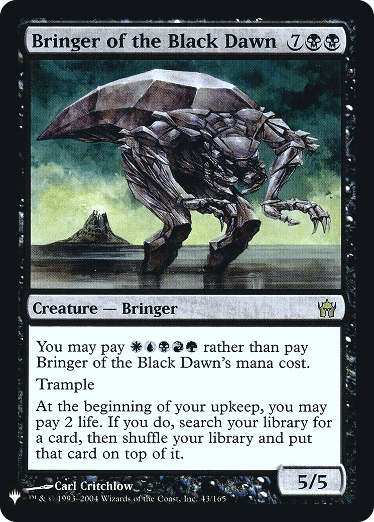 Bringer of the Black Dawn |  Foil (5DN-43) [The List]