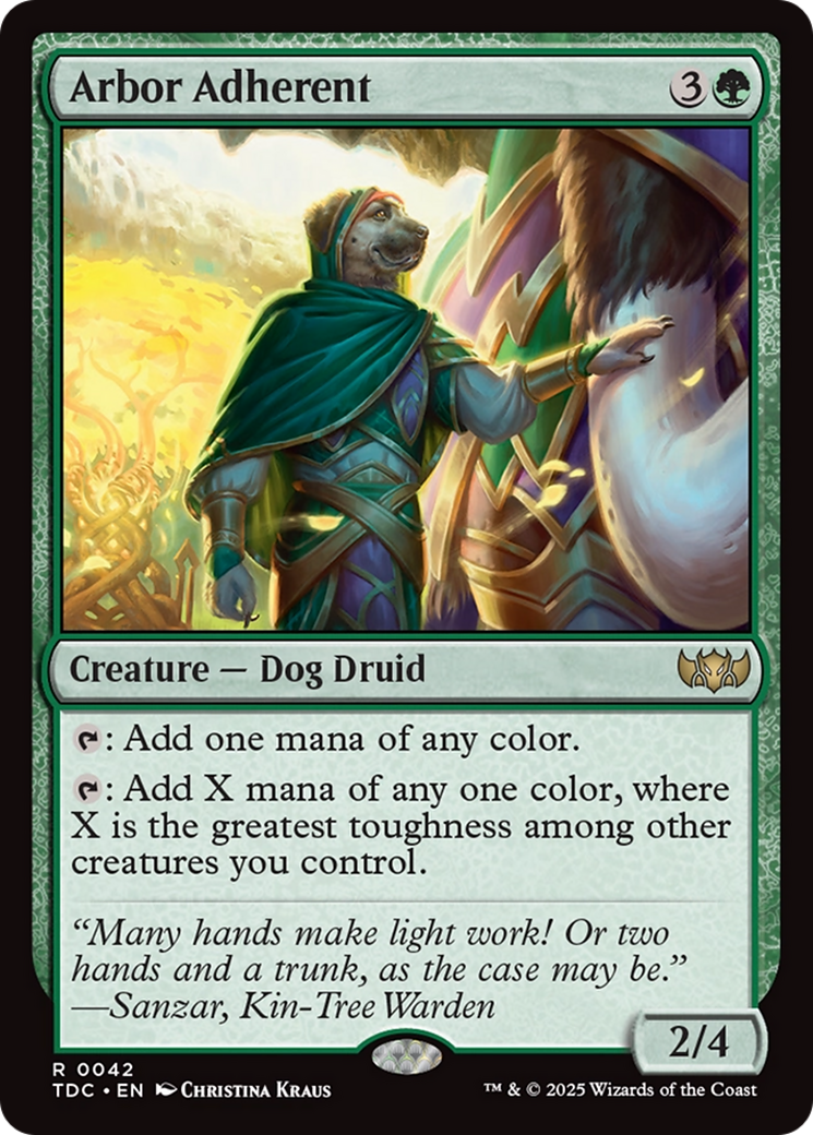 Arbor Adherent (042) [Commander: Tarkir: Dragonstorm]