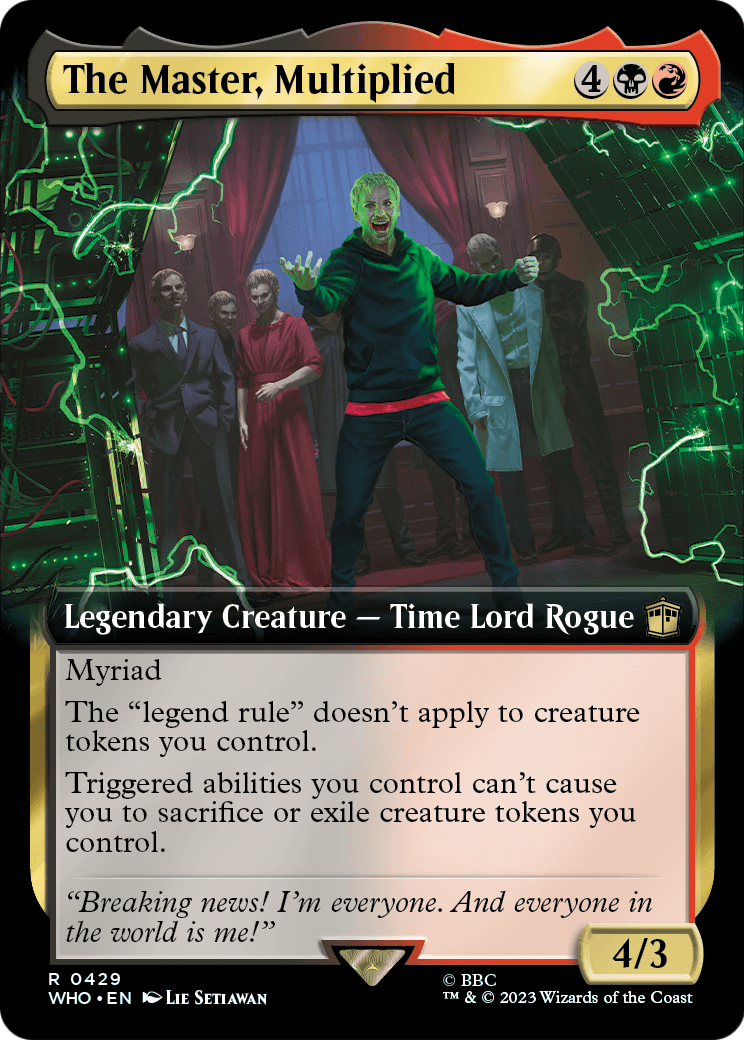 The Master, Multiplied (Extended Art) [Doctor Who] Foil