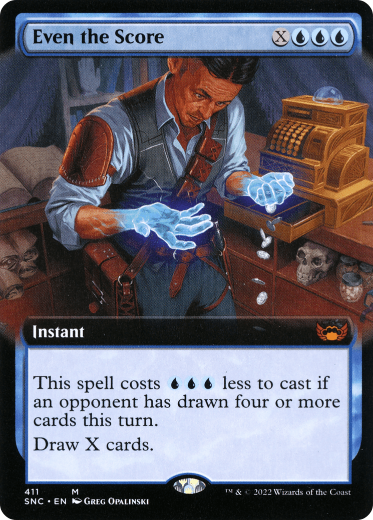 Even the Score (Extended Art) [Streets of New Capenna] Foil