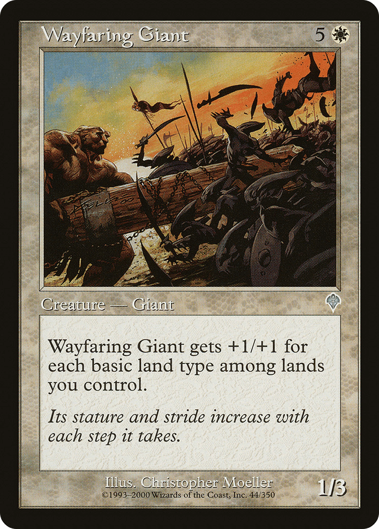 Wayfaring Giant [Invasion] Foil