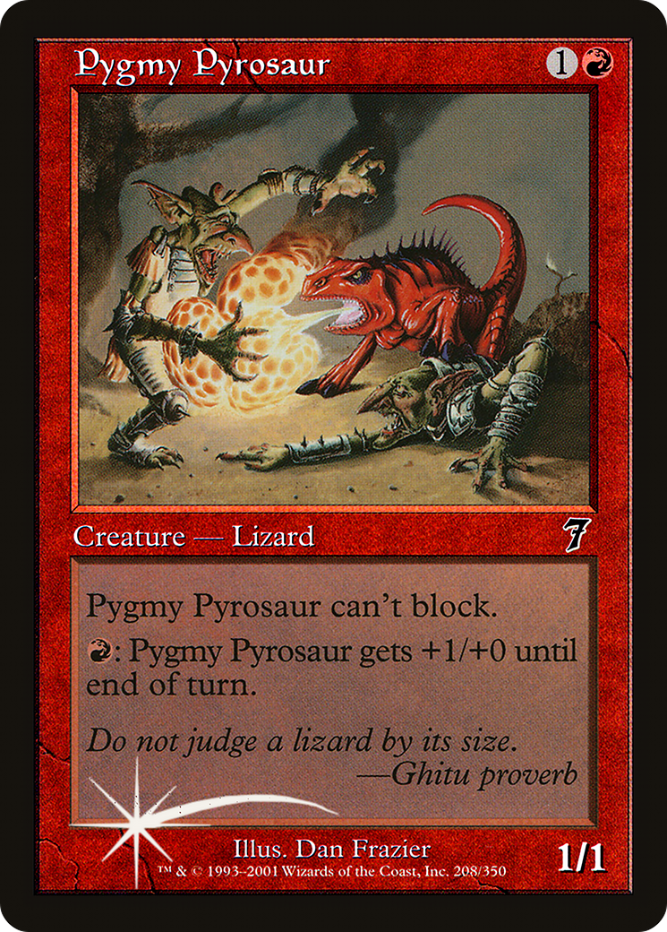 Pygmy Pyrosaur [Seventh Edition] Foil