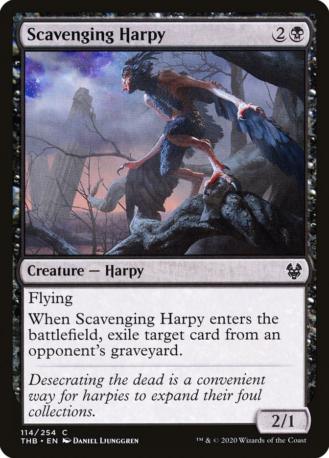 Scavenging Harpy 114/254 (Theros Beyond Death)  - Foil