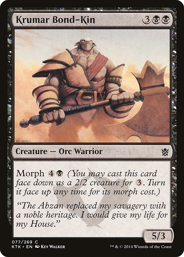 Krumar Bond-Kin [Khans of Tarkir] Foil