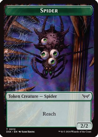 Spider Token |  (012) [Duskmourn: House of Horror]