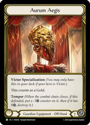Aurum Aegis - FAB180 (FAB180) - Flesh and Blood: Promo Cards