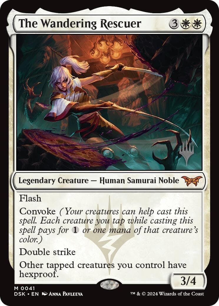 The Wandering Rescuer [Duskmourn: House of Horror Promos] Foil