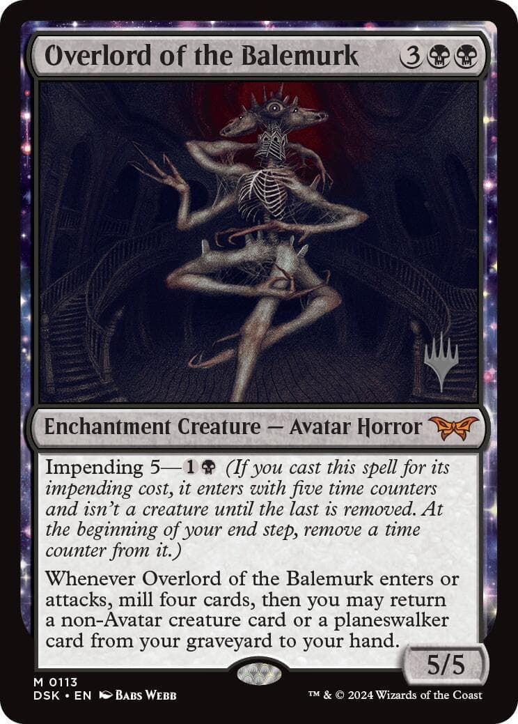 Overlord of the Balemurk [Duskmourn: House of Horror Promos] Foil