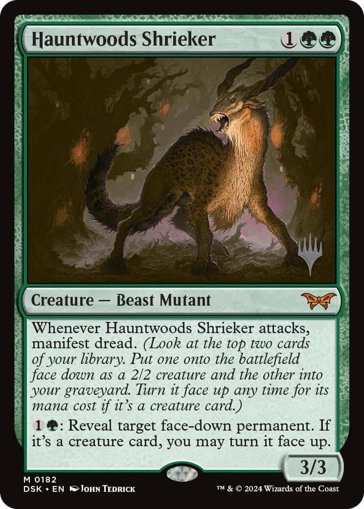 Hauntwoods Shrieker [Duskmourn: House of Horror Promos] Foil