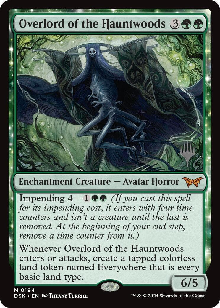 Overlord of the Hauntwoods [Duskmourn: House of Horror Promos] Foil