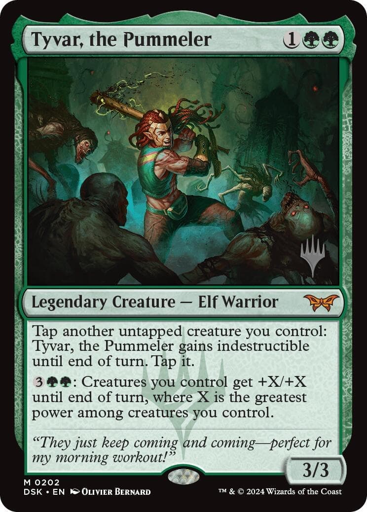 Tyvar, the Pummeler [Duskmourn: House of Horror Promos] Foil