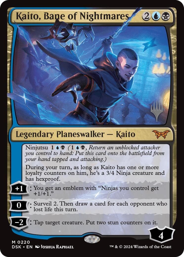 Kaito, Bane of Nightmares [Duskmourn: House of Horror Promos] Foil