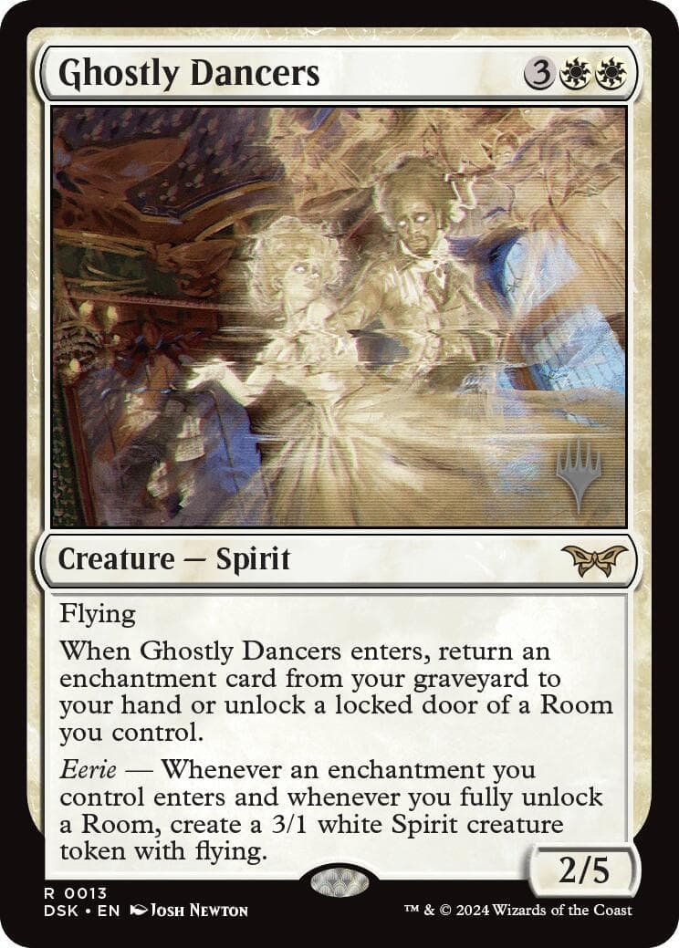 Ghostly Dancers [Duskmourn: House of Horror Promos] Foil