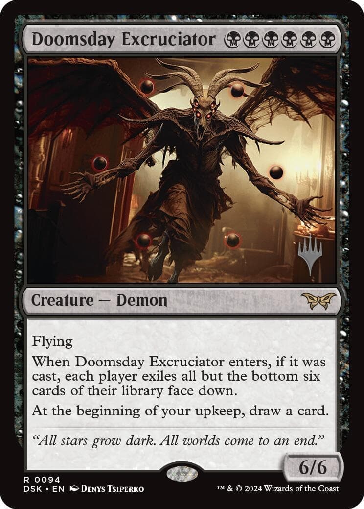 Doomsday Excruciator [Duskmourn: House of Horror Promos] Foil