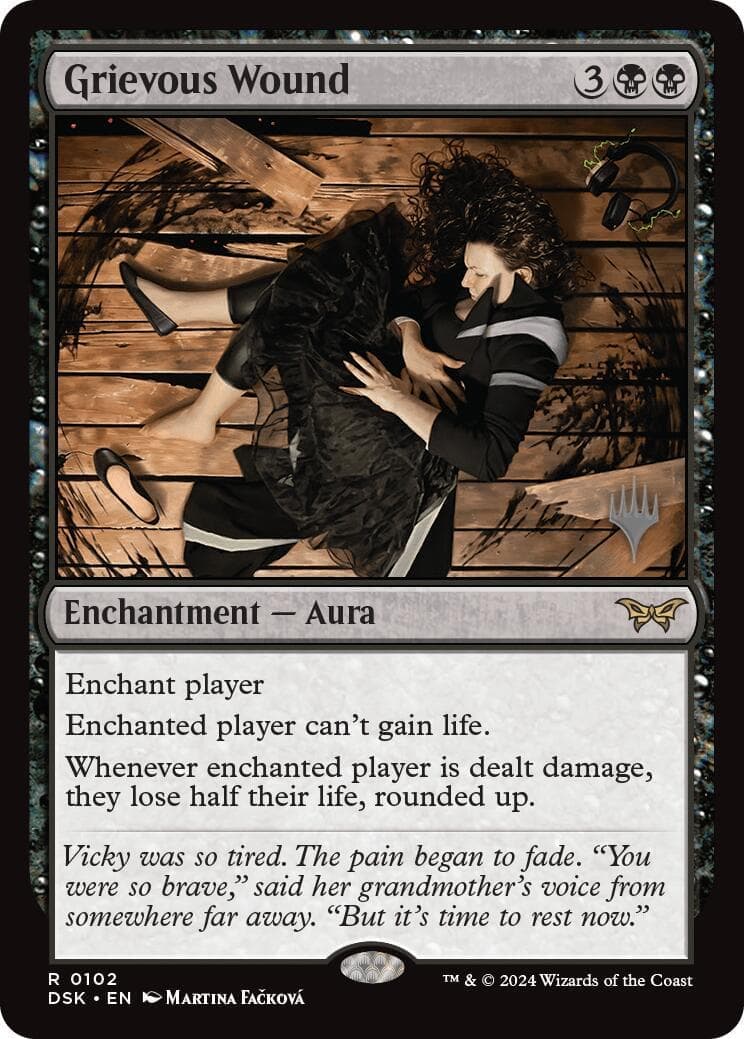 Grievous Wound [Duskmourn: House of Horror Promos] Foil