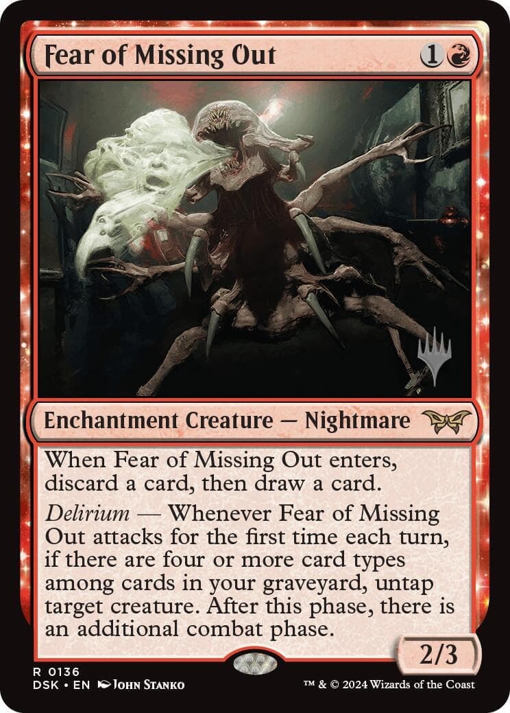 Fear of Missing Out [Duskmourn: House of Horror Promos] Foil