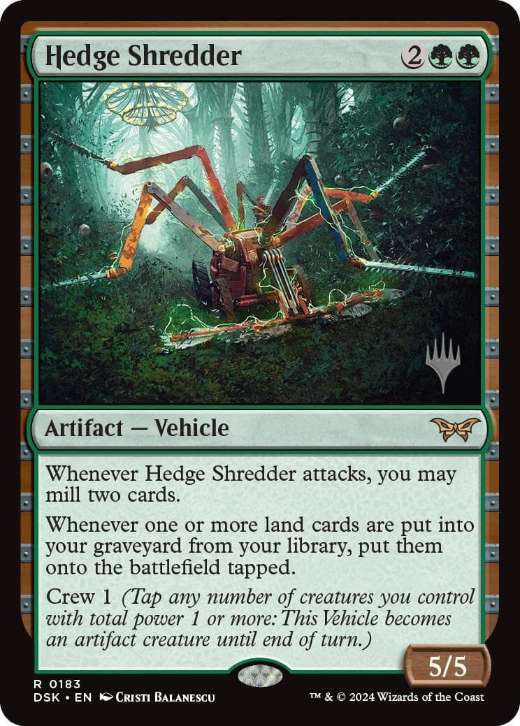 Hedge Shredder [Duskmourn: House of Horror Promos] Foil