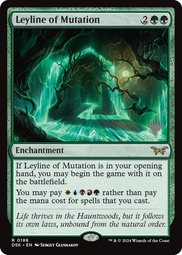 Leyline of Mutation [Duskmourn: House of Horror Promos] Foil