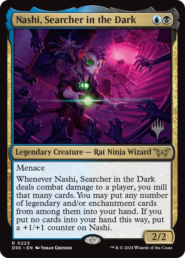 Nashi, Searcher in the Dark [Duskmourn: House of Horror Promos] Foil