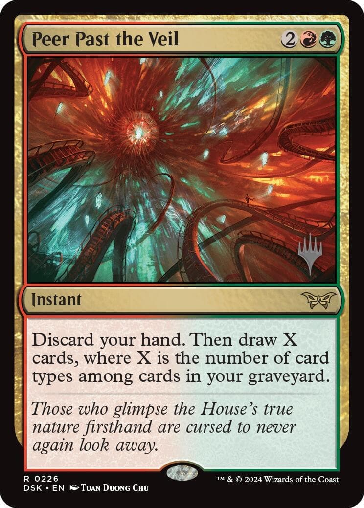 Peer Past the Veil [Duskmourn: House of Horror Promos] Foil