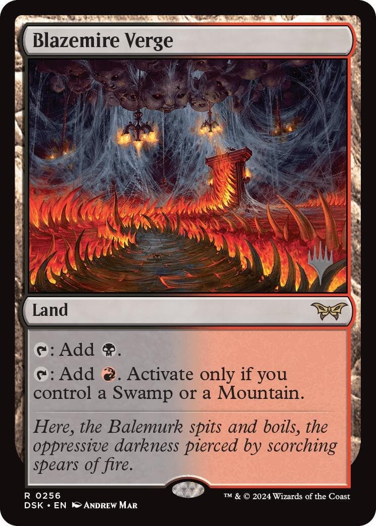 Blazemire Verge [Duskmourn: House of Horror Promos] Foil
