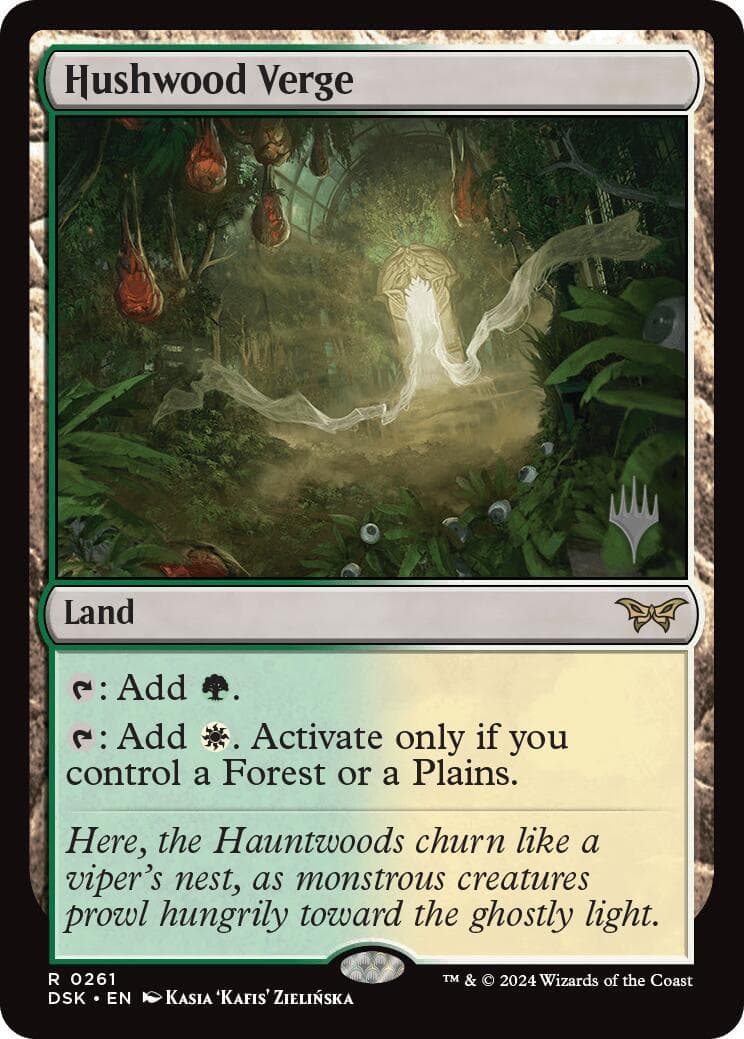 Hushwood Verge [Duskmourn: House of Horror Promos] Foil