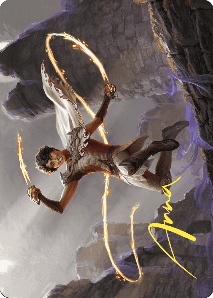 Kellan, the Fae-Blooded // Kellan, the Fae-Blooded (AWOE-039) - Wilds of Eldraine Art Series (Borderless) Foil