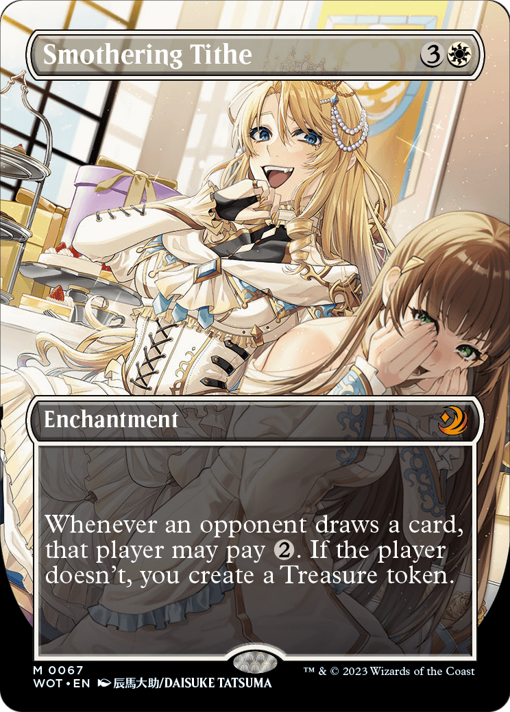 Smothering Tithe (Anime Borderless) [Wilds of Eldraine: Enchanting Tales] Foil