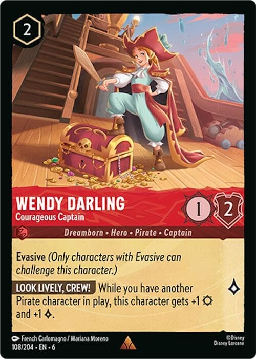 Wendy Darling - Courageous Captain (108/204) [Azurite Sea] Cold Foil