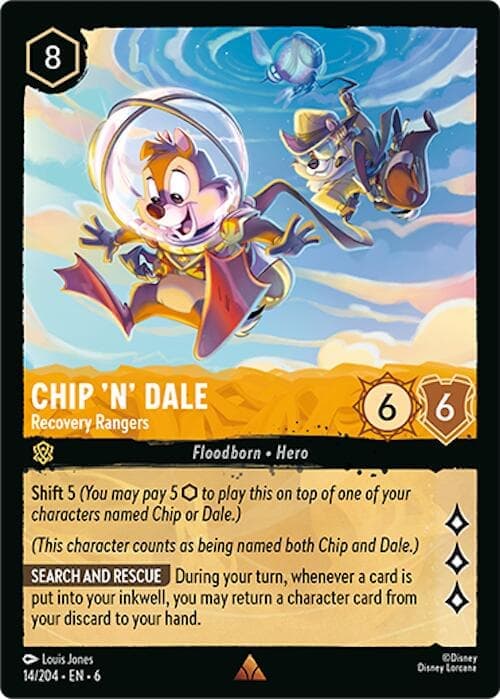 Chip 'n' Dale - Recovery Rangers (14/204) [Azurite Sea] Cold Foil