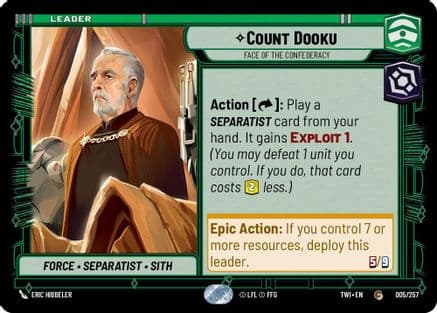 Count Dooku - Face of the Confederacy |  (005/257)  [Twilight of the Republic]