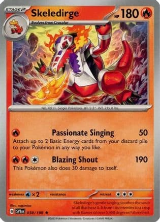 Skeledirge/198  Deck Exclusives - Rare