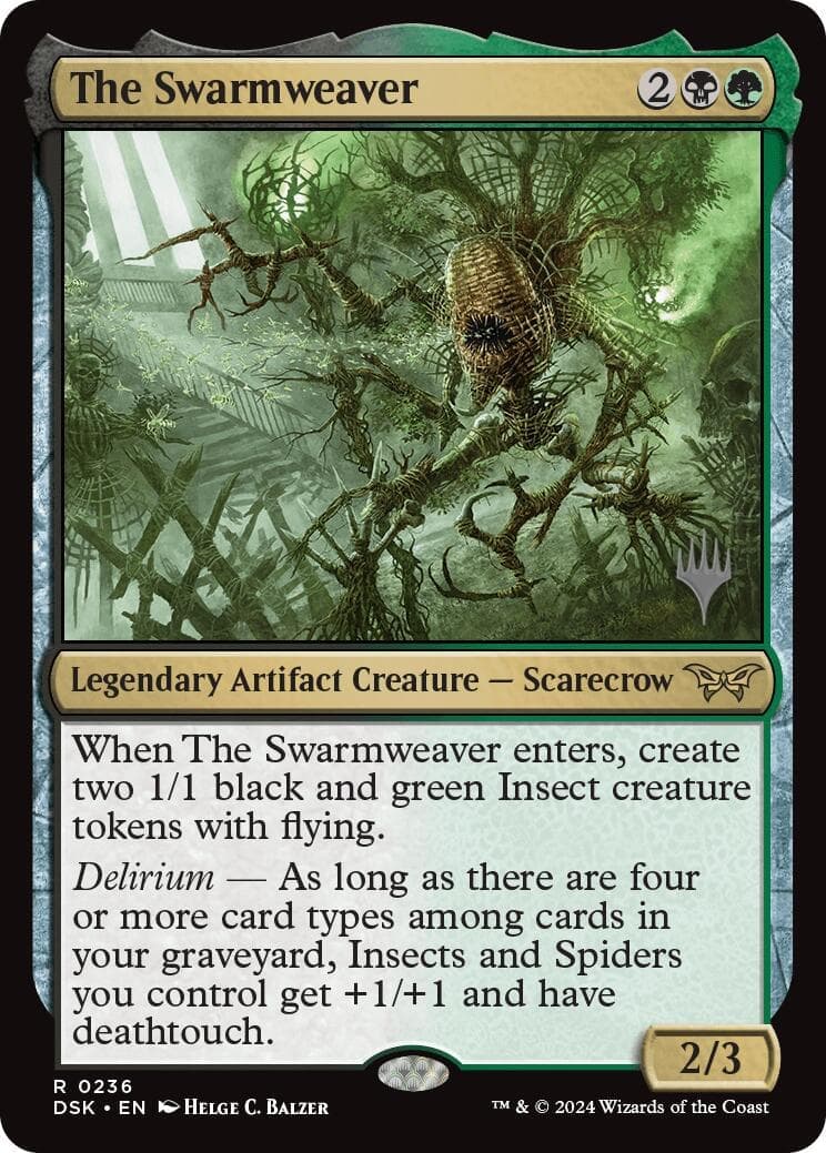The Swarmweaver (0236) [Duskmourn: House of Horror Promos] Foil
