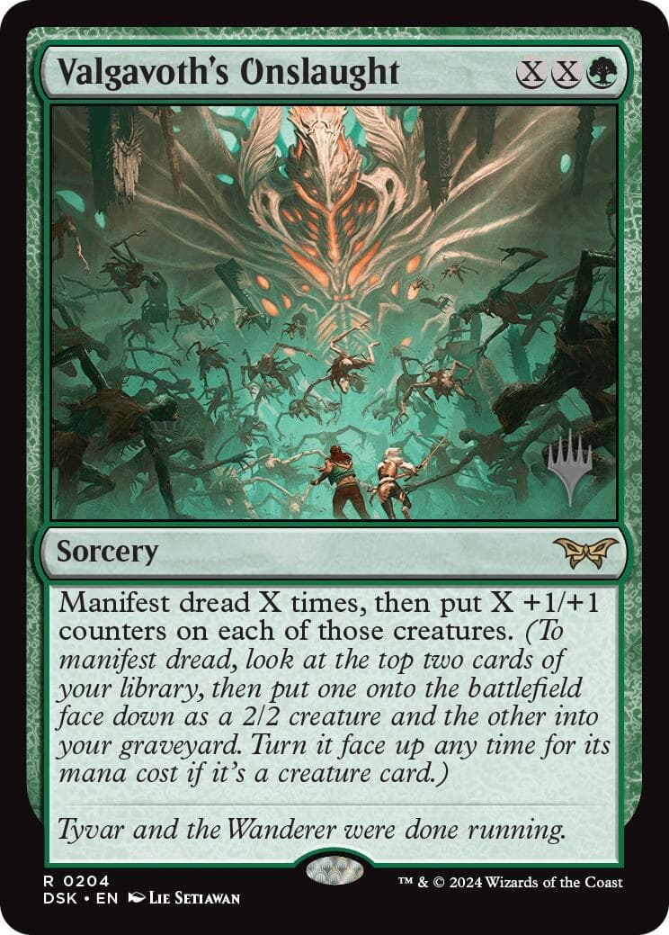 Valgavoth's Onslaught [Duskmourn: House of Horror Promos] Foil