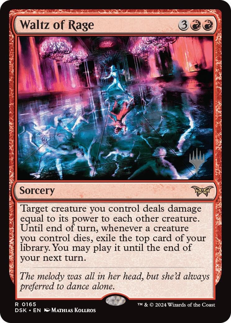 Waltz of Rage [Duskmourn: House of Horror Promos] Foil