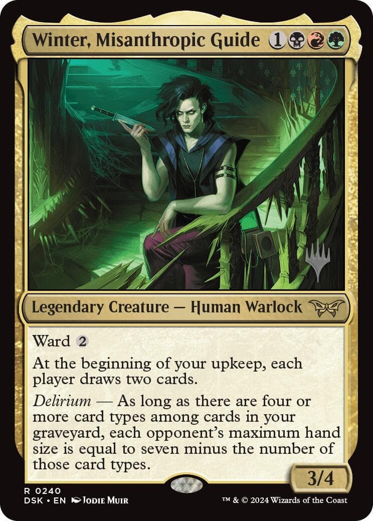 Winter, Misanthropic Guide [Duskmourn: House of Horror Promos] Foil