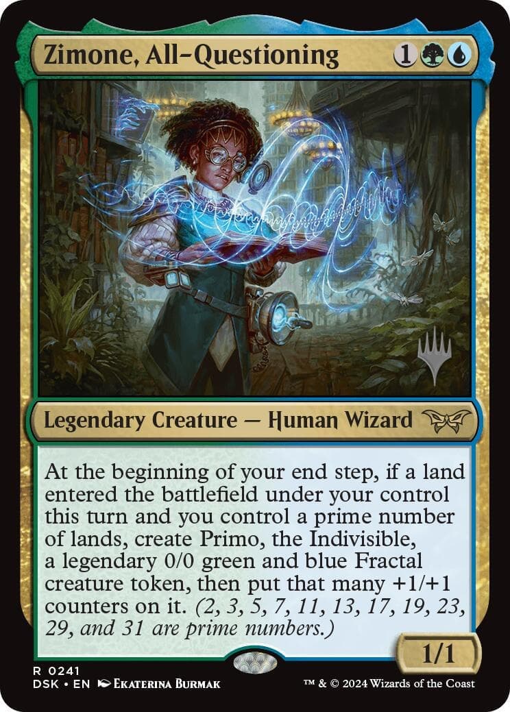 Zimone, All-Questioning [Duskmourn: House of Horror Promos] Foil