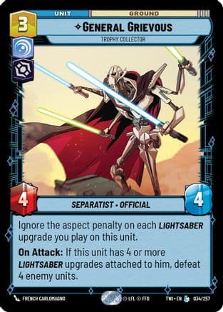 General Grievous - Trophy Collector | Foil (034/257)  [Twilight of the Republic]