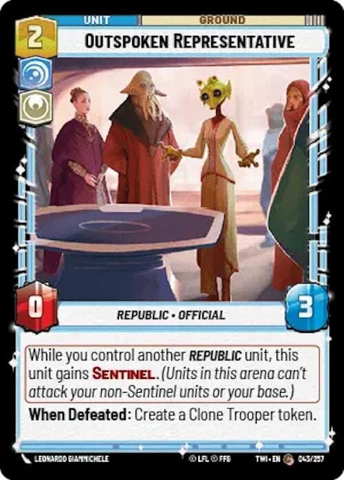 Outspoken Representative |  (043/257)  [Twilight of the Republic]