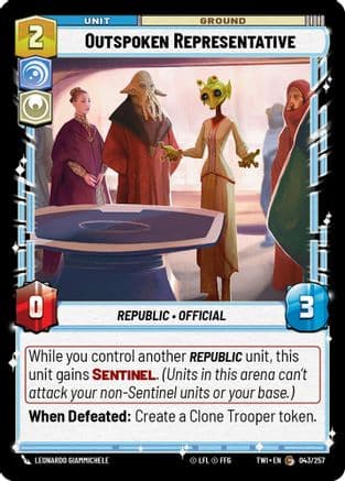 Outspoken Representative |  (043/257)  [Twilight of the Republic]