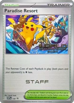 Paradise Resort (World Championships 2024) [Staff] 150- SV Scarlet & Violet Promo Cards